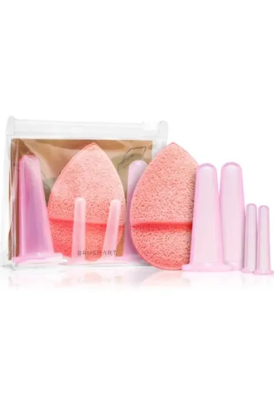 BrushArt Home Salon, Facial Cupping Set (Zestaw baniek do masażu twarzy)