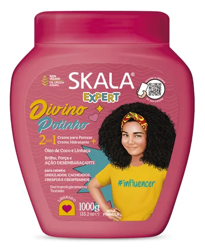 Skala Expert Divino Potinho, Mask Leave-in Cream (Maska do włosów kręconych dla dzieci)
