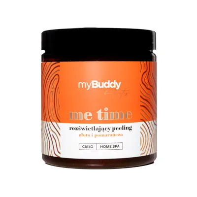 myBuddy me time, Złoto i pomarańcza, Rozświetlający peeling do ciała