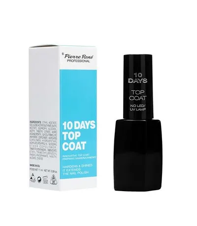 Pierre Rene 10 Days Top Coat (Top przedłużający trwałość manicure)