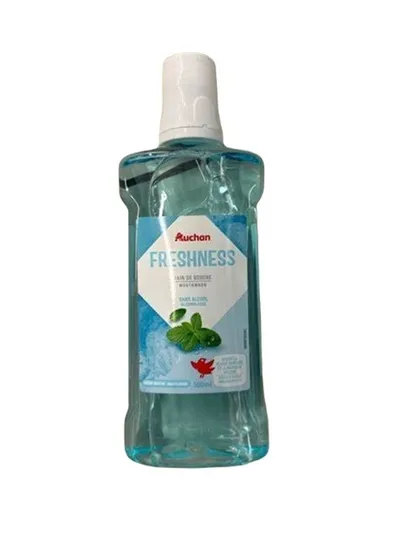 Auchan Freshness Mouthwash (Odświeżający płyn do płukania jamy ustnej)