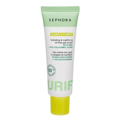 Sephora Collection, Clear & Purify, Hydrating & Mattifying Oil-Free Gel Cream (Nietłusty żelowy krem nawilżająco-matujący)