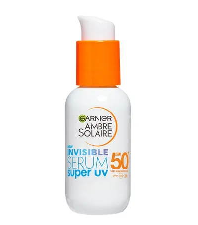 Garnier Ambre Solaire, Invisible Serum Super UV SPF50+ (Ochronne serum do twarzy SPF25+)