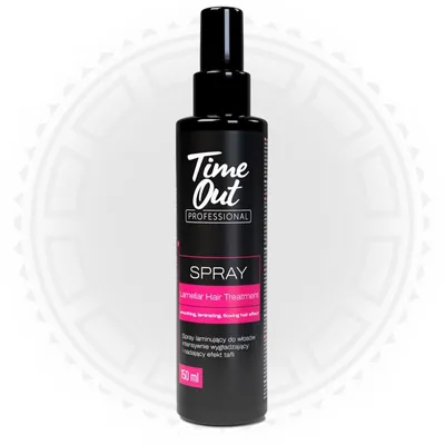 Time Out Professional Spray laminujący do włosów intensywnie wygładzający i nadający efekt tafli