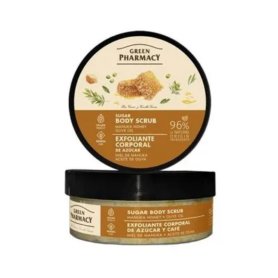 Green Pharmacy Miód Manuka i Oliwa Z Oliwek, Cukrowy peeling do ciała