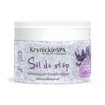 Krynickie Spa Krynickie Spa by Bio-Life Cosmetics, Odświeżajaco-zmiękczająca sól do stóp