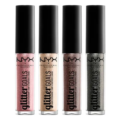 NYX Professional Makeup Glitter Goals, Liquid Eyeshadow (Brokatowy cien do powiek w płynie)