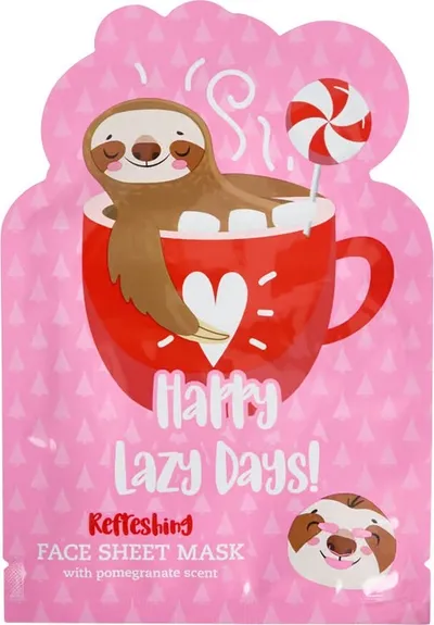 Maxbrands Happy Lazy Days, Refreshing Face Sheet Mask (Odświeżająca maseczka do twarzy w płachcie)