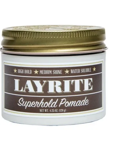 Layrite Superhold Pomade (Mocno utrwalająca pomada do włosów)