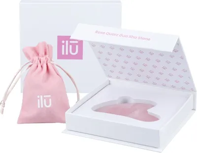 Ilu Rose Quartz Gua Sha Stone (Kamień gua sha z różowego kwarcu)