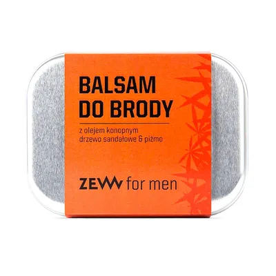 Zew For Men Drzewo Sandałowe & Piżmo, Balsam do brody z olejem konopnym