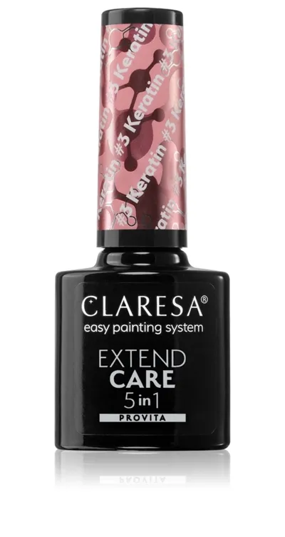 Claresa Extend Care 5 in 1 Keratin Provita (Keratynowa baza do paznokci (nowa wersja))