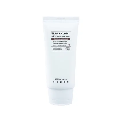 Izeze Black Cumin NEM, Bliss Sun Cream SPF50+PA++++ (Krem ochronny z czarnuszką SPF50+PA++++)