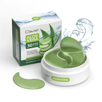 Clavier Aloe Vera, Hydrogel Eye Patches (Hydrożelowe płatki pod oczy z aloesem)