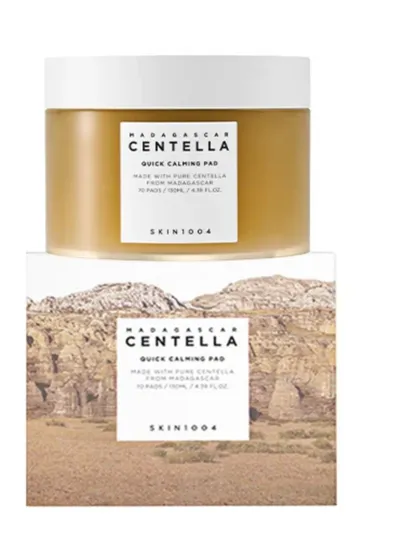 Skin1004 Madagascar Centella, Quick Calming Pads (Łagodzące płatki do twarzy z ekstraktem z wąkroty azjatyckiej)