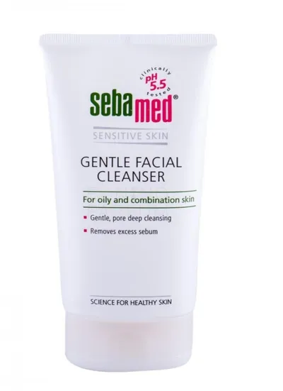 Seba Med Sensitive Skin, Delikatny żel oczyszczający do cery tłustej i mieszanej