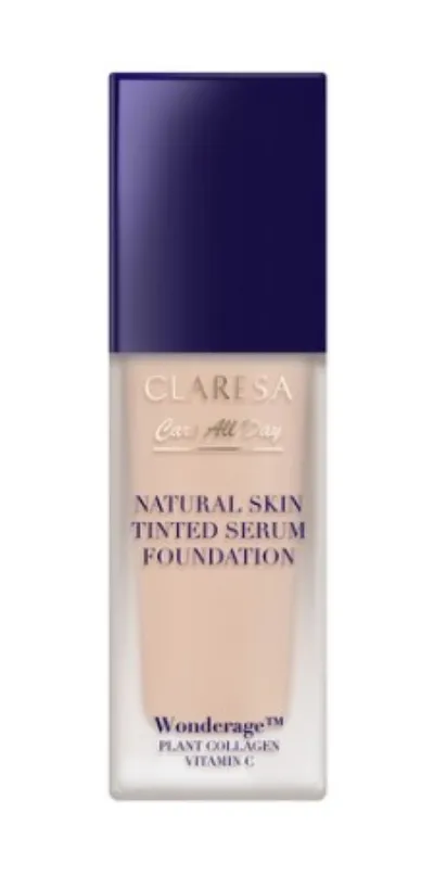 Claresa Care All Day, Natural Skin Tinted Serum Foundation (Podkład-serum do twarzy)