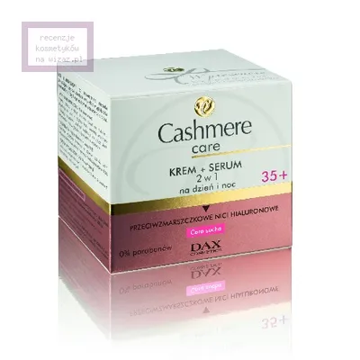 Cashmere Care 35+, Krem + serum 2 w 1 na dzień i na noc do cery suchej