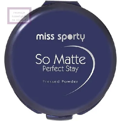 Miss Sporty So Matte, Perfect Stay Pressed Powder (Puder do twarzy) (stara wersja)