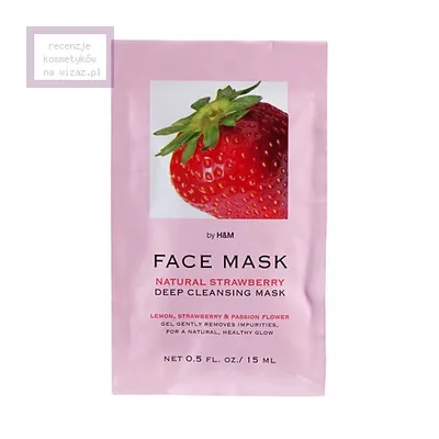 H&M Face Mask, Natural Strawberry Deep Cleansing Mask (Oczyszczająca maseczka do twarzy)
