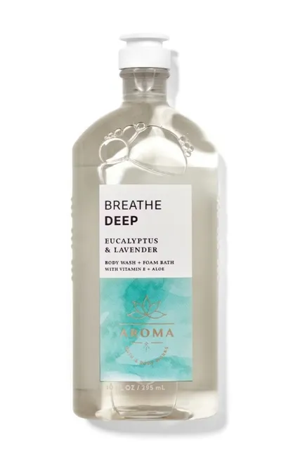 Bath & Body Works Aroma, Breathe Deep, Eucalyptus & Lavender, Shower Gel (Eukaliptus i Lawenda, Żel pod prysznic)
