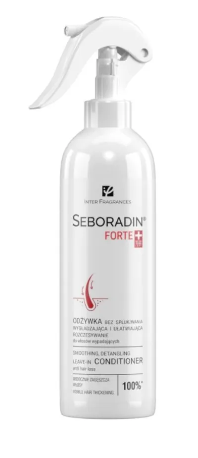 Seboradin Forte+, Wygładzająca i ułatwiająca rozczesywanie odżywka bez spłukiwania