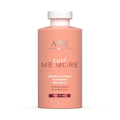 Apis Pick'N'Mix, Care Me More, Łagodzący szampon do wrażliwej skóry głowy