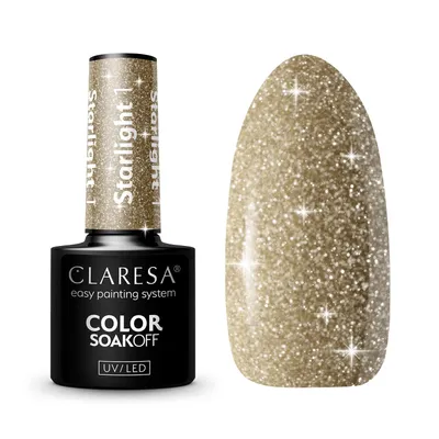 Claresa Starlight, Easy Painting System, Color Soak off UV/LED (Lakier hybrydowy do paznokci)