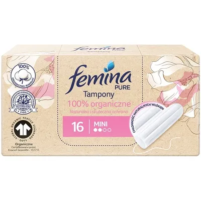 Femina Pure, Tampony mini 100% organiczne