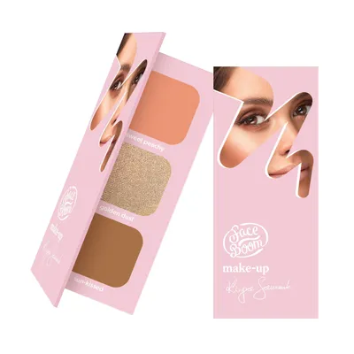 FaceBoom Make-up, Brunette Face Palette (Paleta do konturowania)