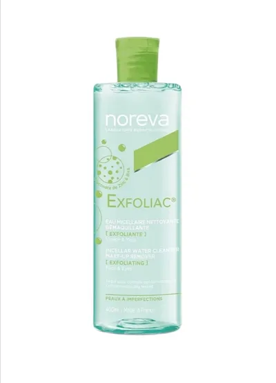 Noreva Exfoliac, Cleanser Make-Up Remover, Micellar Water (Płyn micelarny)