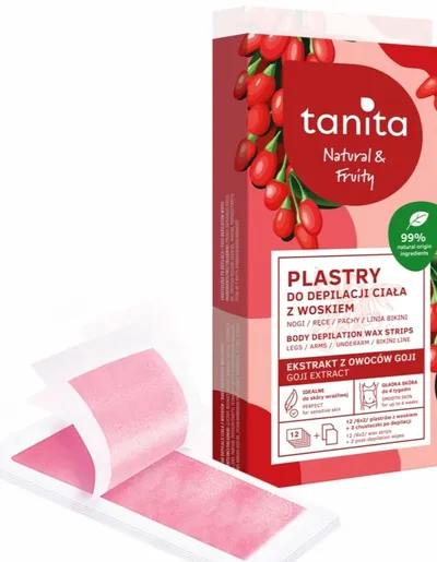 Tanita Natural & Fruity, Plastry do depilacji ciała z woskiem