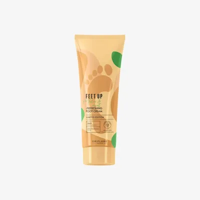Oriflame Feet Up, Melon & Mint,  Refreshing Foot Cream (Melon i Mięta, Odświeżający krem do stóp)