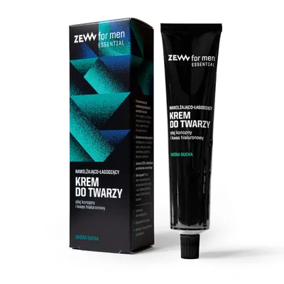 Zew For Men Essential, Nawilżająco-łagodzący krem do twarzy dla cery suchej
