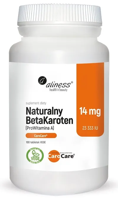 Aliness Naturalny Beta karoten, Suplement diety