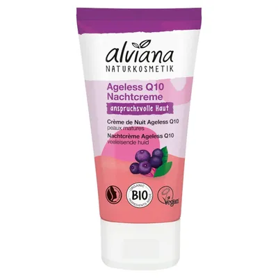 Alviana Naturkosmetik Ageless Q10, Night Cream (Krem na noc z koenzymem Q10)
