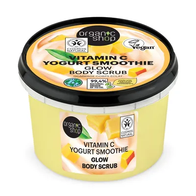 Organic Shop Vitamin C Yoghurt Smoothie, Glow Body Scrub (Rozświetlający peeling do ciała)