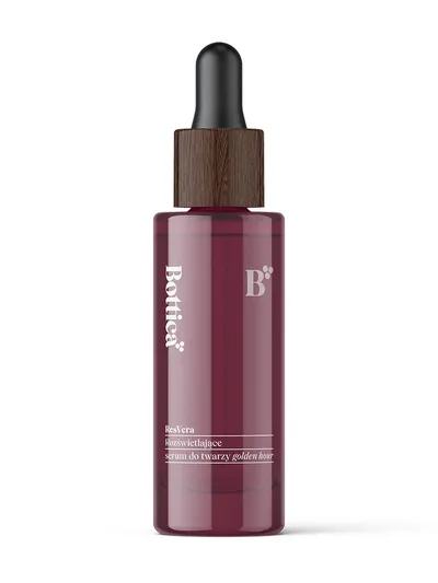 Bottica ResVera, Rozświetlające serum do twarzy i dekoltu Golden Hour