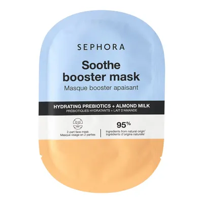 Sephora Collection, Hydrantic Prebiotics+ Almond Milk,  Soothe Booster Mask (Łagodząca maska do twarzy)