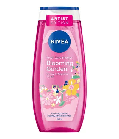 Nivea Blooming Garden, Peony & Magnolia, Fresh Care Shower (Odświeżający żel pod prysznic)