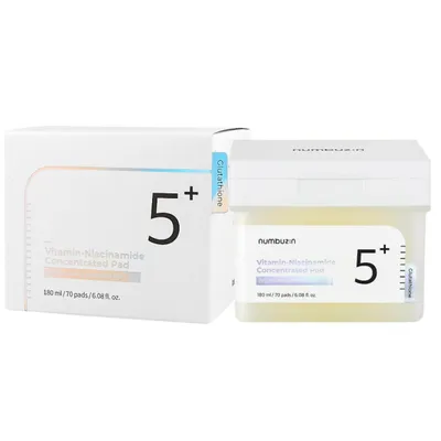Numbuzin No.5 Vitamin-Niacinamide Concentrated Pad (Rozświetlające płatki do twarzy)