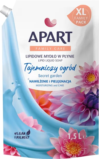 Apart Family Care, Secret Garden, Lipid Liquid Soap (Tajemniczy Ogród, Lipidowe mydło do rąk w płynie)