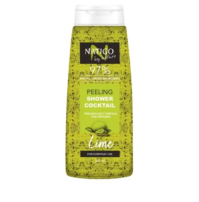 Natigo by nature Lime, Peeling Shower Coctail (Limonka, Peelingujący koktajl pod prysznic)