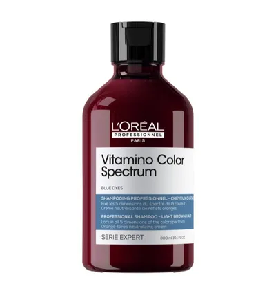 L'Oreal Professionnel Vitamino Color Spectrum, Blue Dyes, Light Brown Hair Shampoo (Szampon neutralizujący pomarańczowe refleksy do włosów w odcieniu jasny brąz)