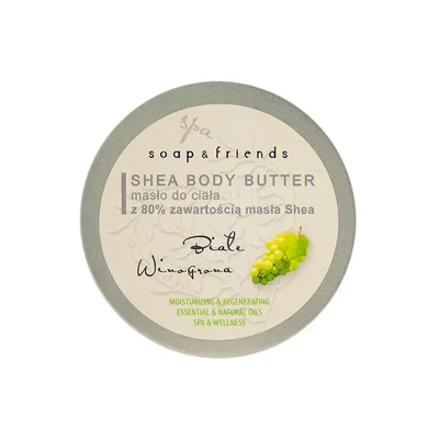 Soap & Friends Shea Body Butter (Masło do ciała z 80% zawartością masła shea "Białe Winogrona")