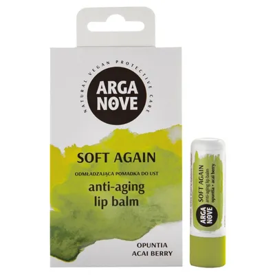 Arganove Soft Again Anti-aging Lip Balm (Pomadka odmładzająca `Opuncja i jagody acai`)