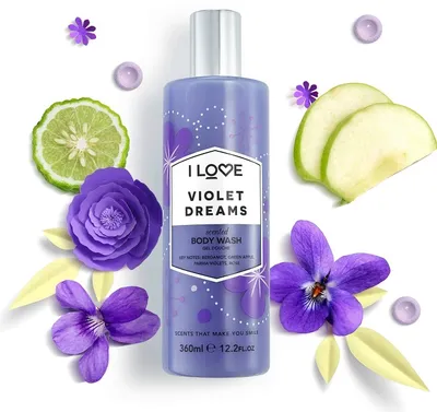 I Love... Cosmetics Violet Dreams, Scented Body Wash (Perfumowany żel pod prysznic i do kąpieli)