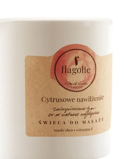 Flagolie Cytrusowe nawilżenie, Świeca do masażu