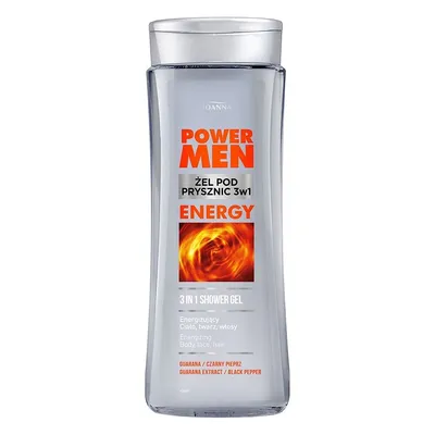 Joanna Power Men, Energy,  Żel pod prysznic 3w1