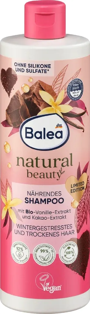 Balea Natural Beauty, Vanille Extract & Cocoabutter Shampoo (Szampon do włosów)
